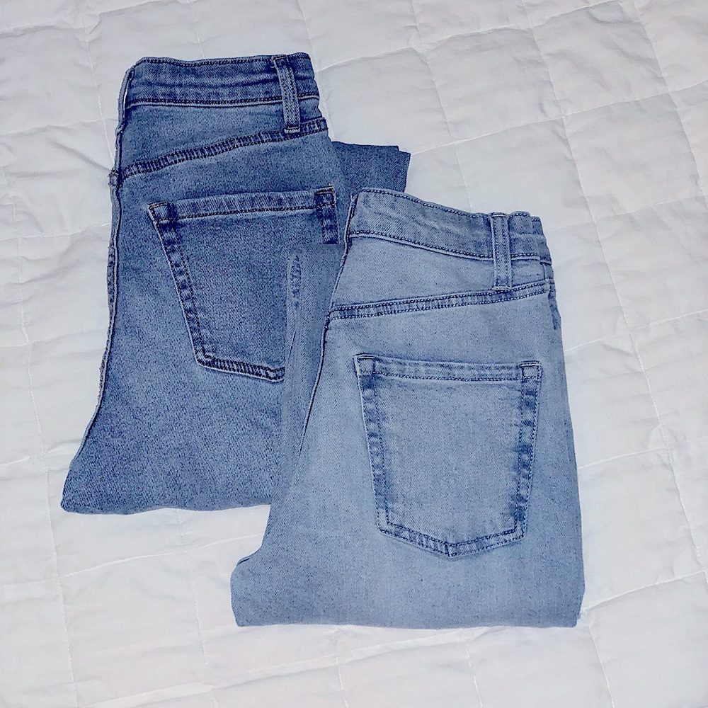 Wild Fable Button-fly distressed mom jeans. Size 00 and 2. Worn once.